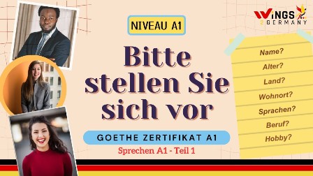 Goethe Zertifikat Niveau A1 Sich Vorstellen