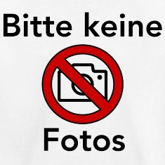 Bitte Keine Fotos Shild Please No Photographs Sign