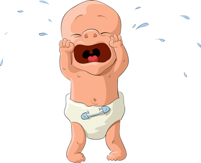 Crying Baby In Pampers