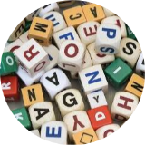 Cubes With English Alphabet