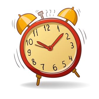 Red Alarm Clock Ringing