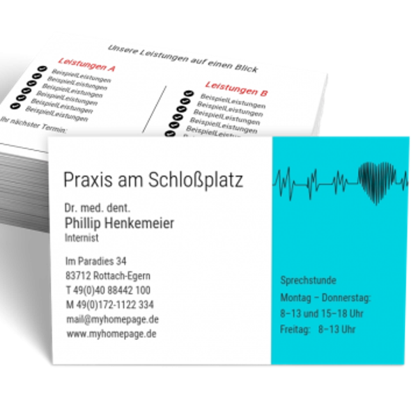 Visitenkarte Praxis Am Schlossplatz